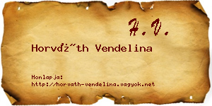 Horváth Vendelina névjegykártya